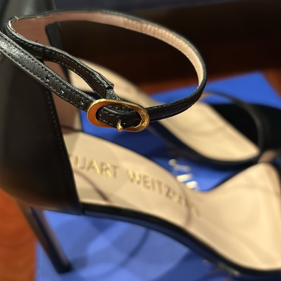 Stuart Weitzman Black Nudistsong Heels size 9B - Picture 4 of 11